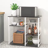 Dlandhome Kitchen Bakers Rack With Storage - Stylish Utility Shelf