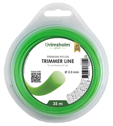 Grimsholm Trimmer Line - Round Green 2.0mm 35m