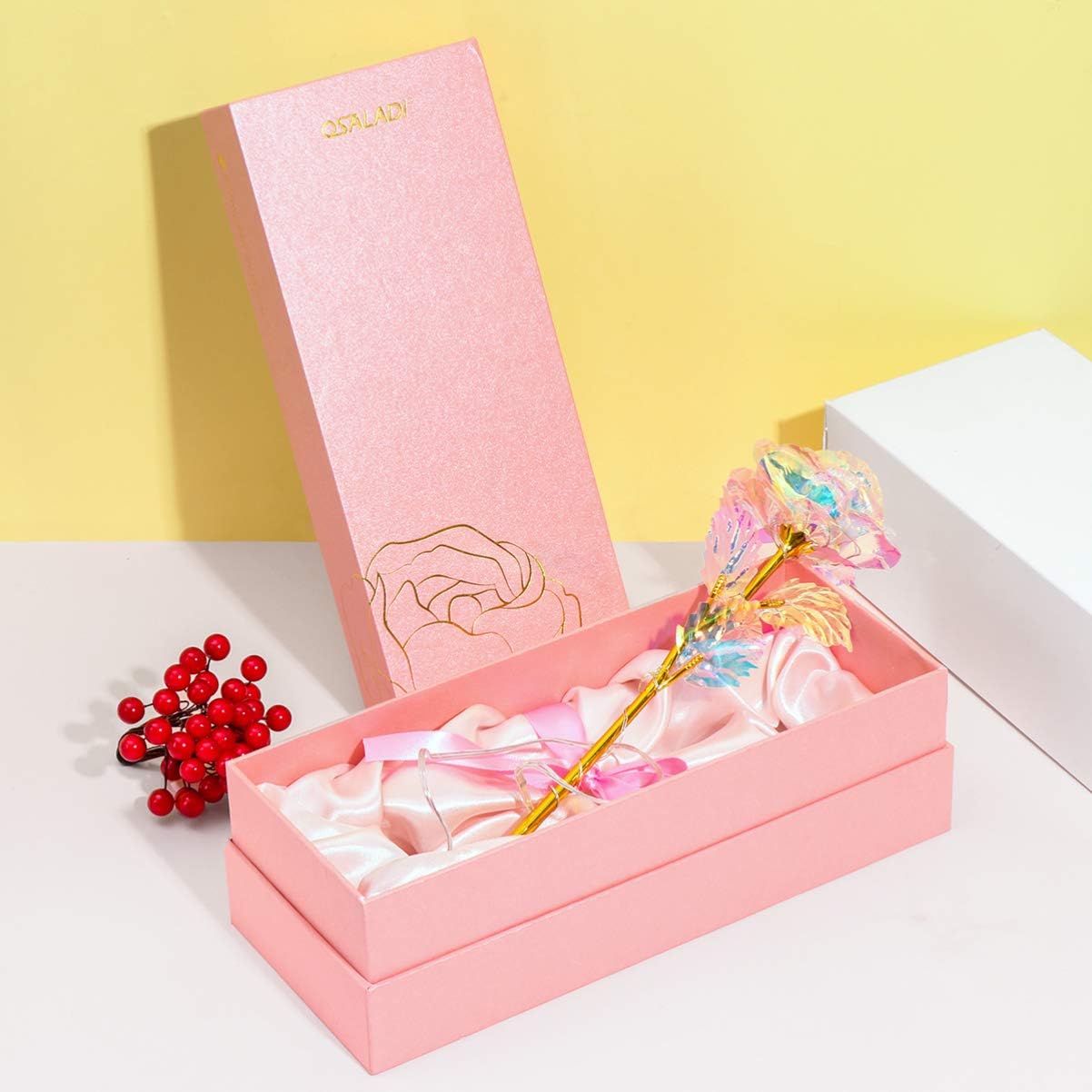 OSALADI Colorful Luminous LED Rose - Multi-color