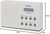 TechniSat TECHNIRADIO 3 DAB+ FM Portable Radio - White