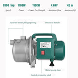 WaterPump Innovations Powerful 1100W Garden Water Pump - Stainless Steel