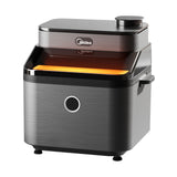 Midea Hot Air Fryer 7L with a large viewing window and sleek design