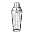 Vdaxvme Cocktail Shaker with Measurement Scale, 400ml Capacity