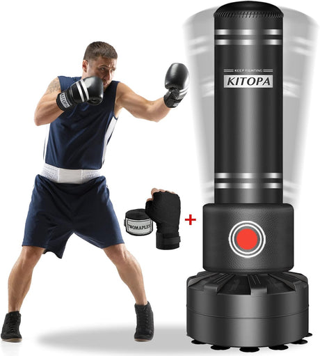 Kitopa Free Standing Punching Bag - 178cm with Suction Base