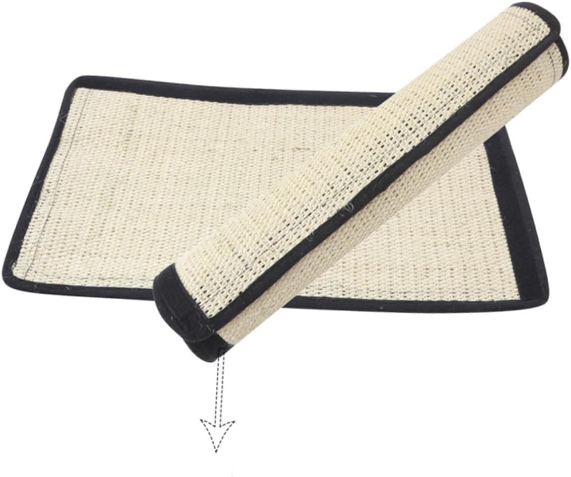 Abaodam Large Sisal Cat Scratch Mat - 2-pack for furniture protection