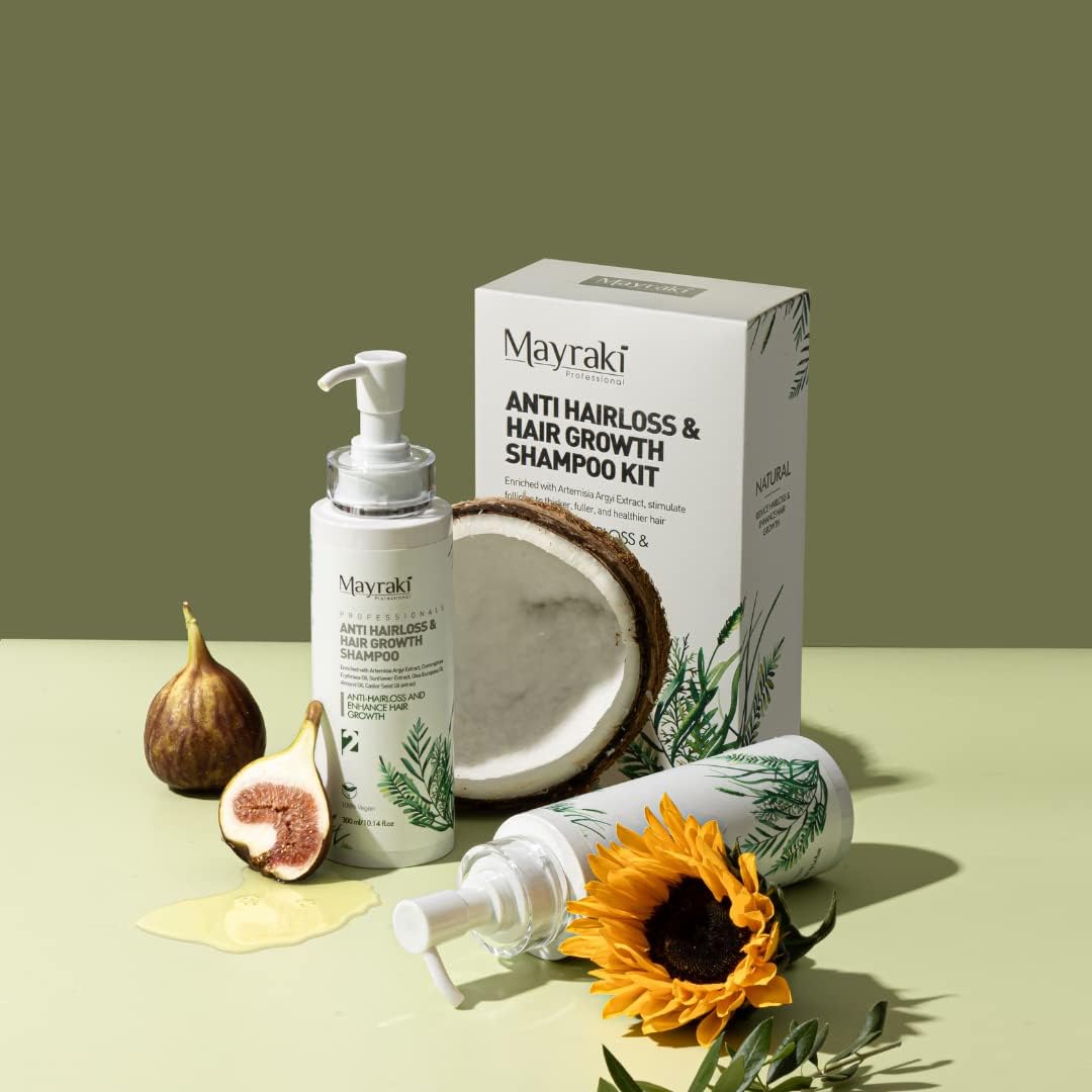 Mayraki Anti Hair Loss & Volumizing Shampoo Kit - For Color-Treated Hair, 2-Pack