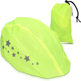 kwmobile Bicycle Helmet Cover - Waterproof Reflective Stars