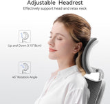SIHOO M18 Ergonomic Office Chair - Dark Grey with Adjustable Headrest and Lumbar Support