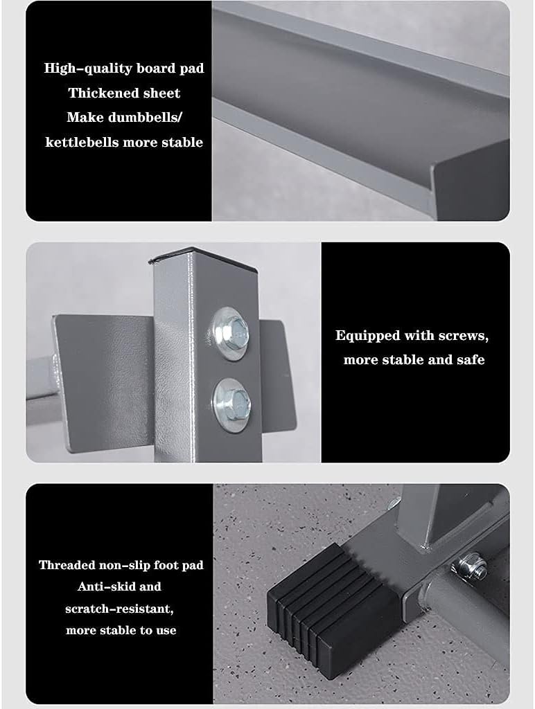 NOALED Multi-Layer Metal Dumbbell Rack - A-Frame Design