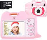 Ohuhu Kids Camera Toy with 16GB SD Card and silicone cases