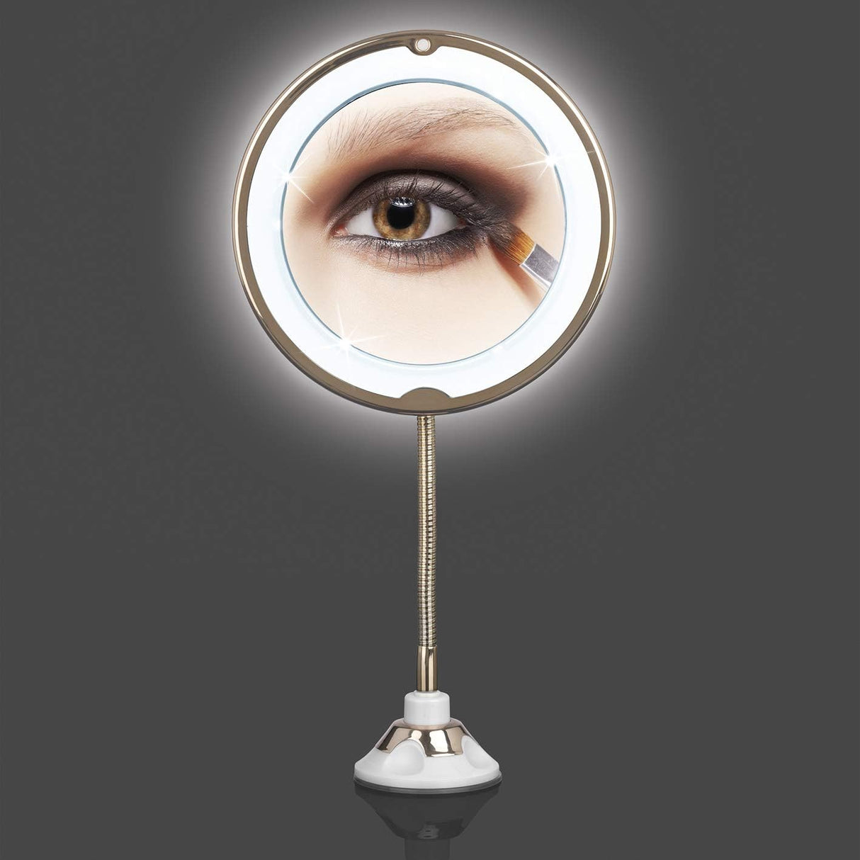 GNTM LED Cosmetic Mirror - 5x magnification, tabletop