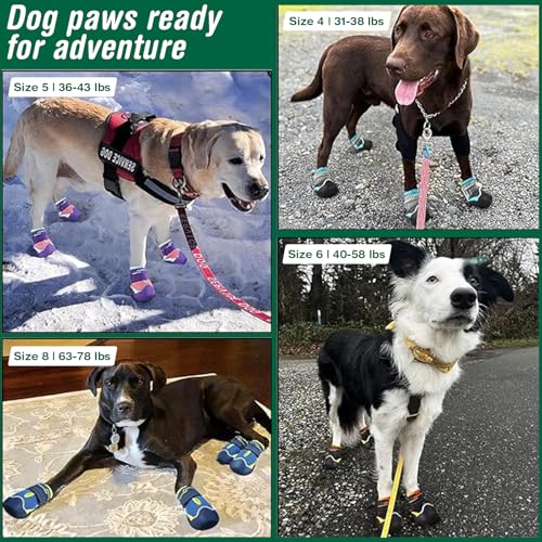 Aokown Dog Shoes - Breathable Booties For Large Dogs - Comfort & Style