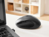 Silvercrest Wireless Ergonomic Right-Hand Mouse Black