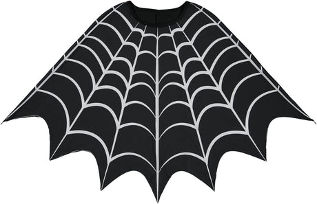 Amscan Kids' Halloween Spider Web Poncho - Spider Web Pattern