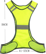 Unbranded LED Reflective Safety Vest - High Visibility