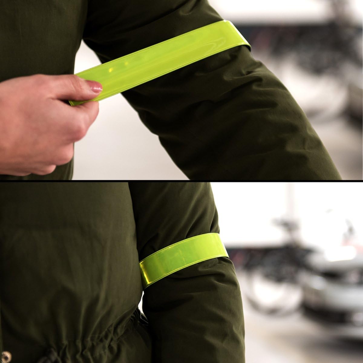 kwmobile 3-in-1 Reflective Safety Vest Set - High-Visibility Yellow