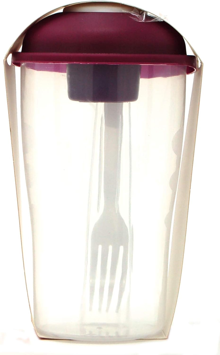 Ernesto Salad Food Pot - Built-in Fork & Dressing Container, 21cm x 11cm