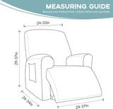 Recliner Chair Cover for Lazy Boy Recliners - Black, Stretch Fabric