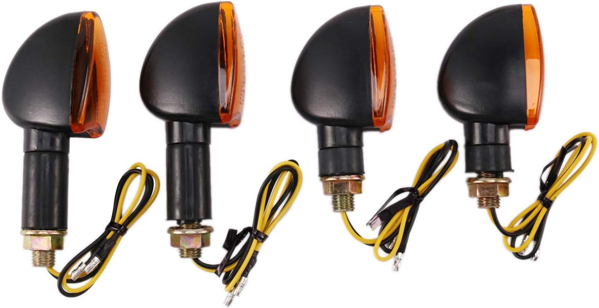Eighosee Universal Motorcycle Turn Signal Lights - 12V Yellow LED