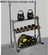 NOALED Multi-Layer Metal Dumbbell Rack - A-Frame Design