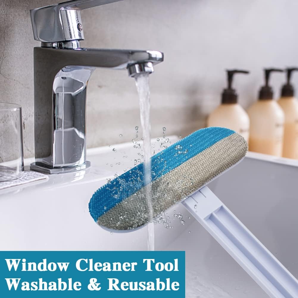 Dollar for Import 11pcs Window Screen Cleaner Tool and Hook Set - Blue, 4-in-1