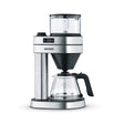 Severin Caprice Drip Coffee Maker in brushed stainless steel and matte black with glass jug and LED display
