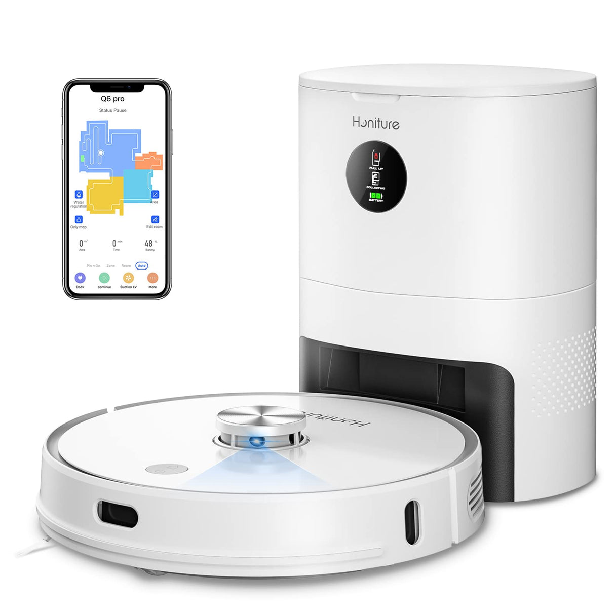 HONITURE Q6 Pro Robot Vacuum Cleaner with advanced features and sleek design