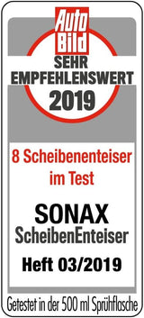 SONAX Window De-Icer 0.5 Liters - effective ice removal for clear windscreens