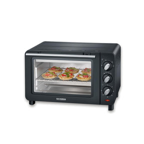 SEVERIN TO 2042 Baking and Toaster Oven in silver with temperature settings