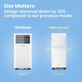 COMFEE' Breezy Cool 2.6 Mobile Air Conditioner - 9000 BTU/h, Smart Control