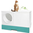 PeTraum XXL Cat Litter Tray with Lid, spacious design for large cats