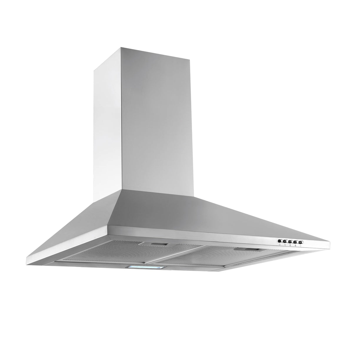 Respekta 60cm stainless steel wall-mount hood with LED lighting and sleek design