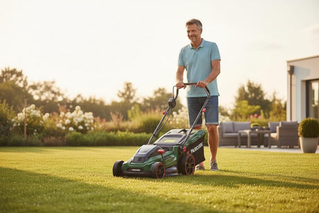 Parkside X20V Cordless Lawnmower With 7 Cutting Settings & Brushless Motor