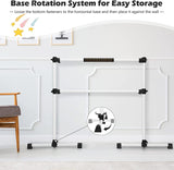 Costzon Portable Double Ballet Barre - Adjustable Height