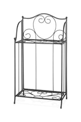 Generisch Livarno Home Metal Plant Table in black, perfect for outdoor use