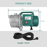 WaterPump Innovations Powerful 1100W Garden Water Pump - Stainless Steel