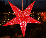 ME & YOU Hanging Paper Star - Red Decorative Lighting