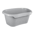 keeeper Laundry Basket in Nordic Grey with ergonomic hip support and sturdy handles