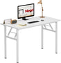 AC5DW Modern Folding Computer Desk - White