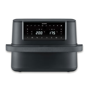 SEVERIN Black Line Flex FR 2490 Hot Air Fryer with dual cooking zones and modern design