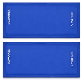 kwmobile Cold Compress Gel Packs - 2 reusable gel ice packs for hot and cold therapy