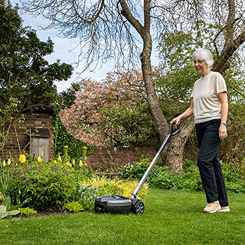 Yard Force Iflex 23Cm Cordless Lawnmower With Grass Trimmer - Ideal For Small Gardens