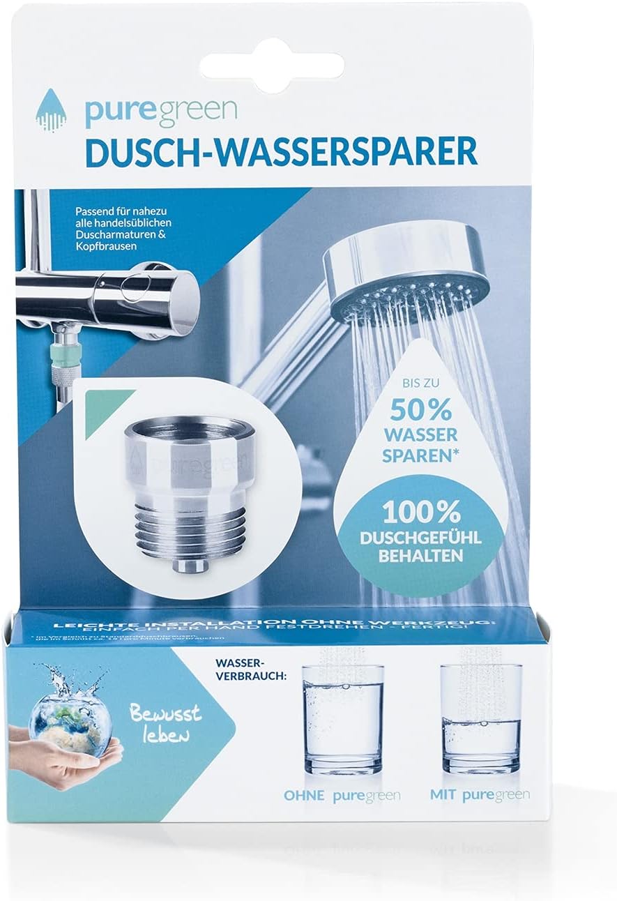 PUREGREEN Water-Saving Aerator 25x25mm Silver