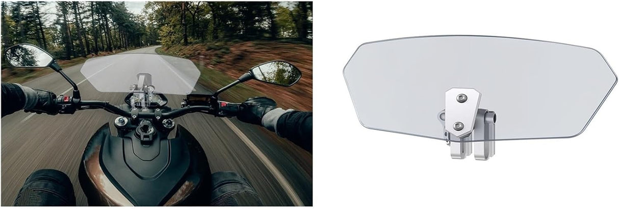 Generic Adjustable Motorcycle Windscreen Wind Deflector - ABS construction