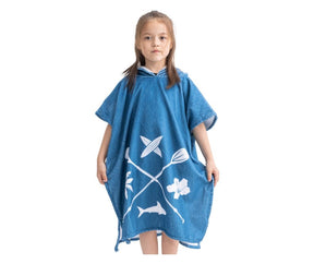 Homelevel Children's Bath Poncho - Multicolor Organic Cotton