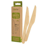 Duni Wood Disposable Knives 10-Piece Pack for Parties