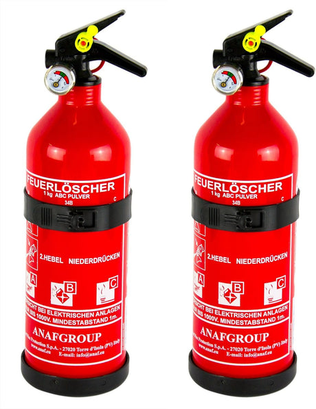 ANAF ABC Powder Fire Extinguisher - 1 kg, pressure gauge