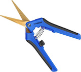 VIVOSUN Curved Gardening Scissors - Titanium Coated 6.5 Inch Hand Pruner