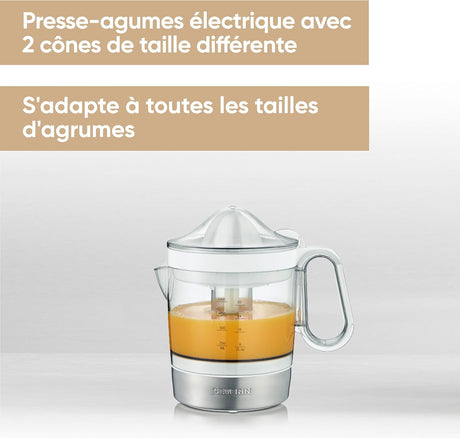 Severin Electric Citrus Juicer - 1L Tank, 40W, White
