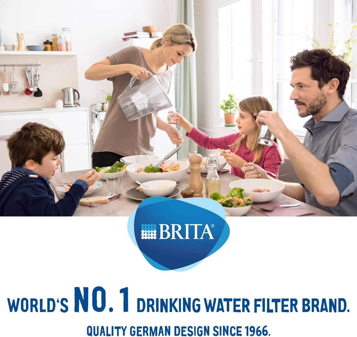 Brita Aluna Water Filter Jug - White 2.4L